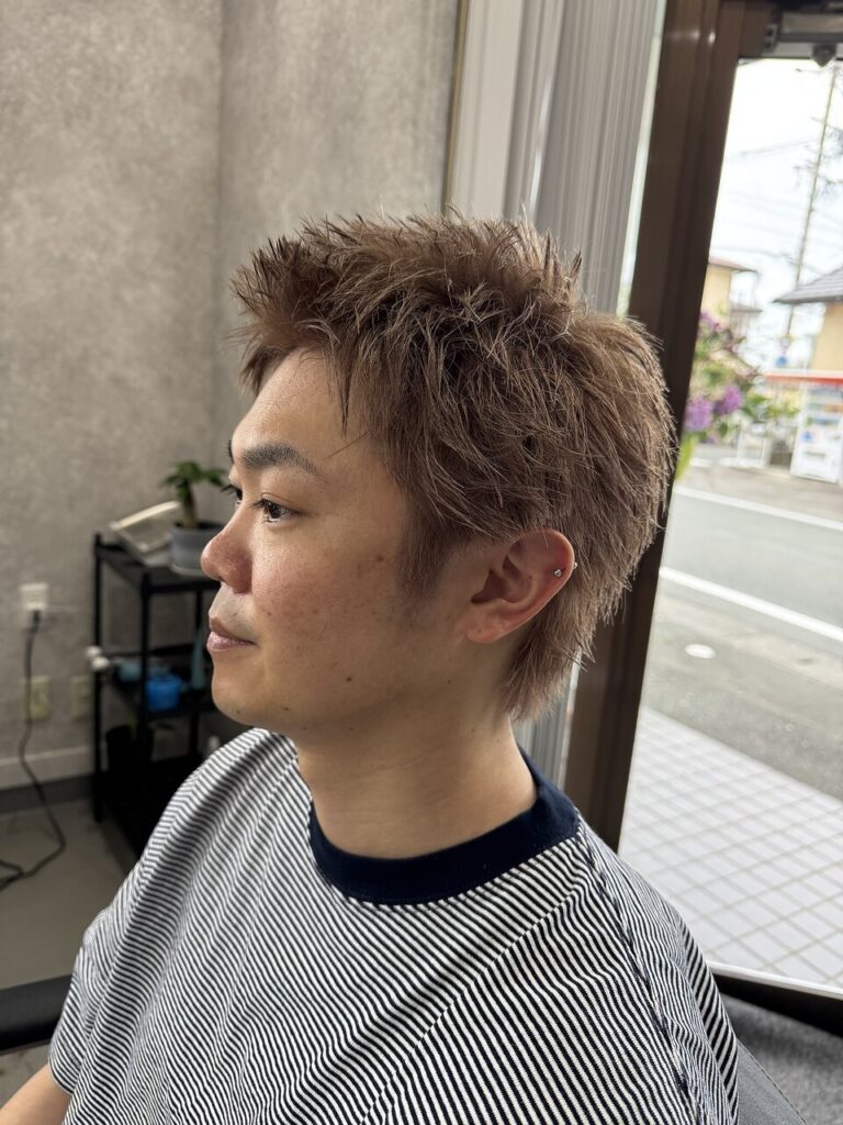 ハイトーンスパイキーショート | BOOST men's hair salon