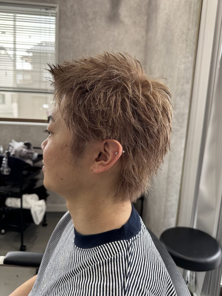 ハイトーンスパイキーショート | BOOST men's hair salon
