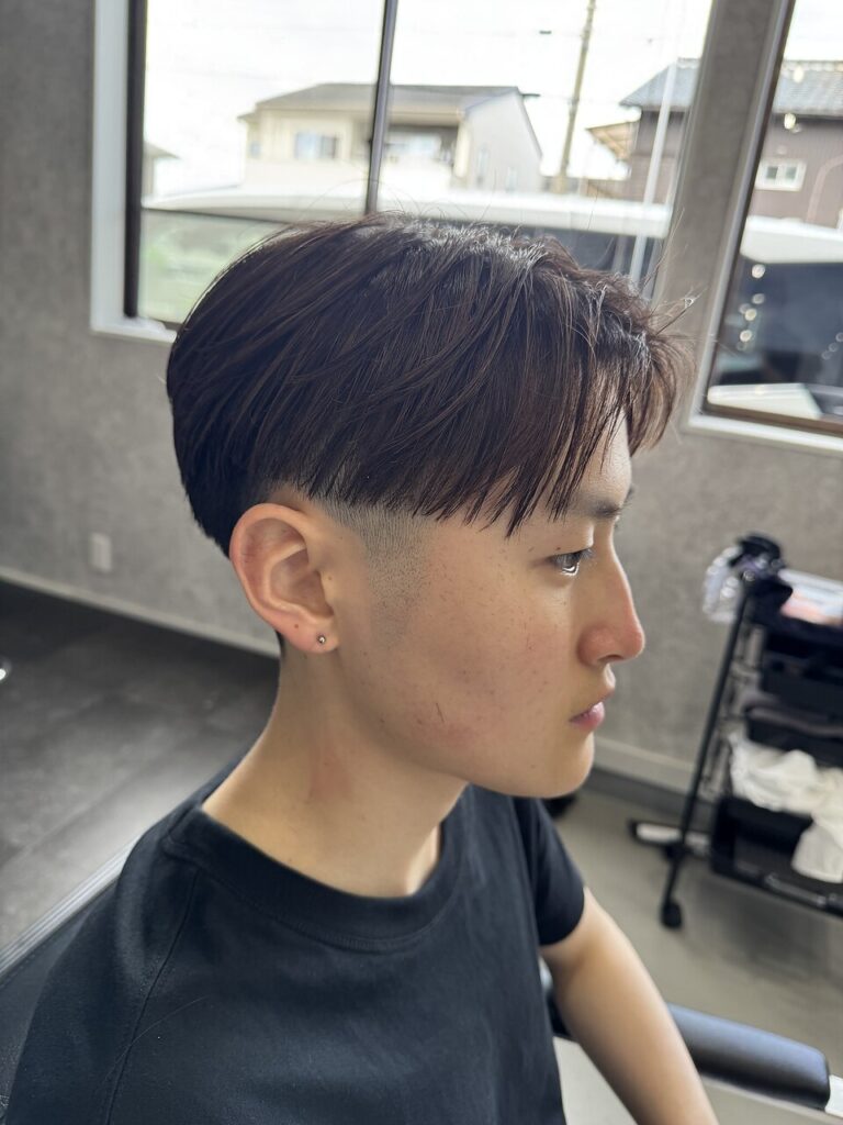 フェードセンターパート | BOOST men's hair salon