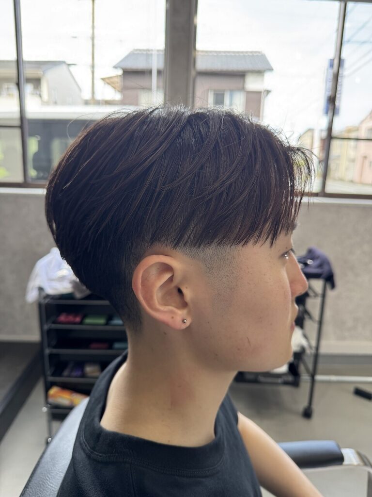フェードセンターパート | BOOST men's hair salon