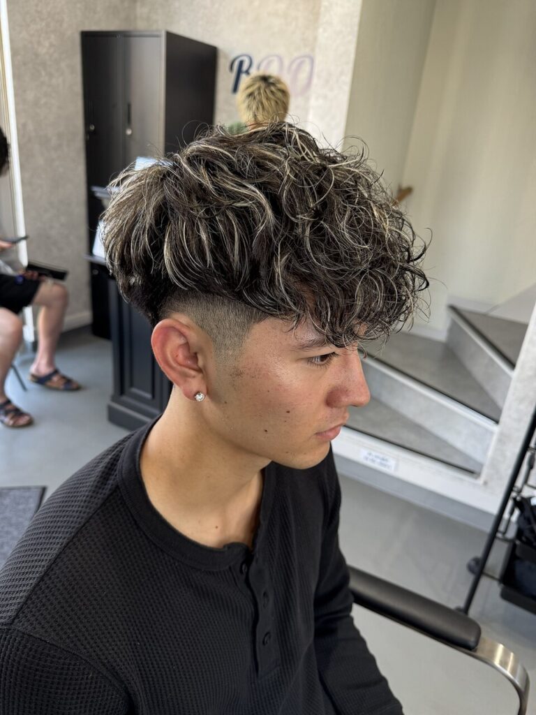 スペインカールorハイライト | BOOST men's hair salon