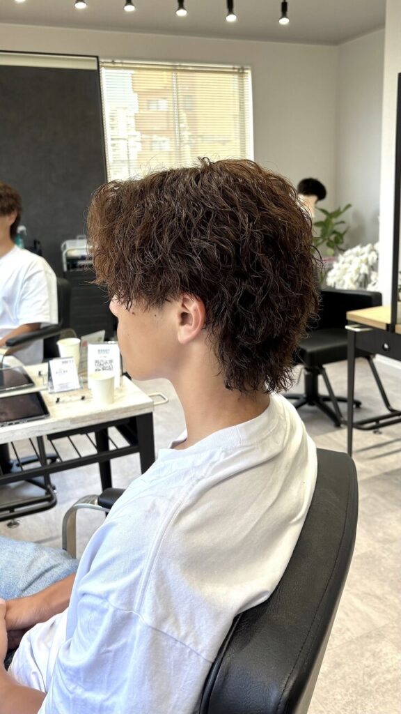 ウルフ×ツイストスパイラル | BOOST men's hair salon