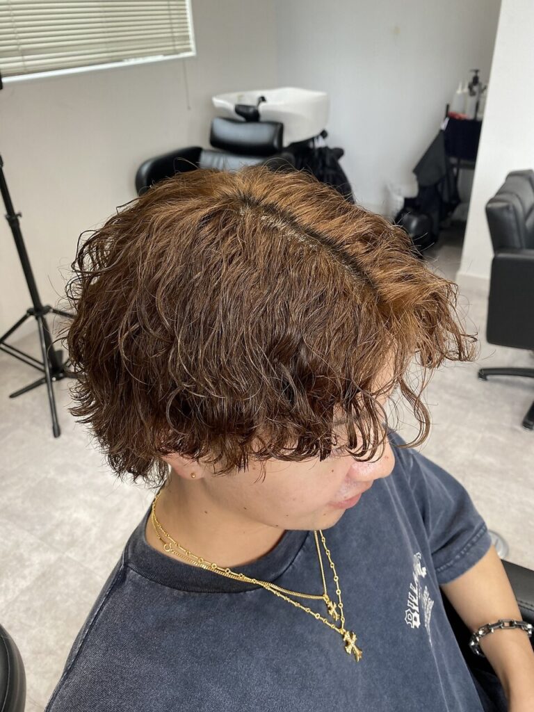 茶髪×サーフカール | BOOST men's hair salon