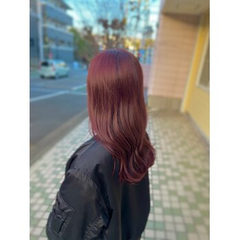 ボルドーカラー！ブリーチなしでも大丈夫です【横井】 | Le・reve 和田店