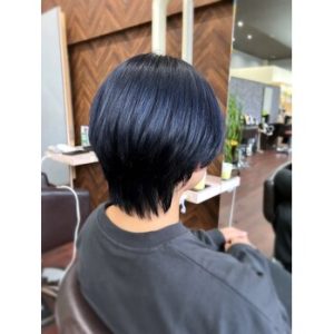 丸みショート×ブルーブラック【横井】 | Le・reve 和田店