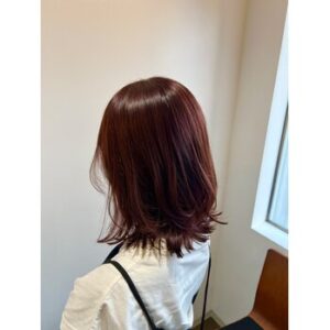 ピンクブラウン×ミディアムレイヤー【横井】 | Le・reve 和田店