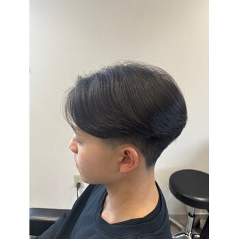 ニュアンスパーマ×テーパーフェード | BOOST men's hair salon