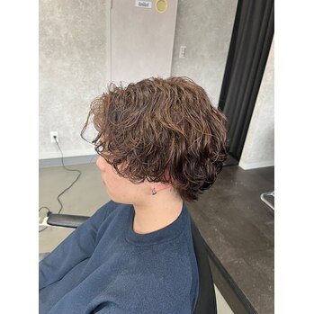 サーフカール　茶髪 | BOOST men's hair salon