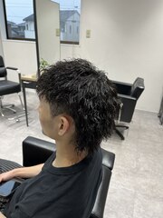 マレット×ツイストスパイラル | BOOST men's hair salon