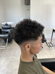 仏陀パーマ落ちかけ | BOOST men's hair salon
