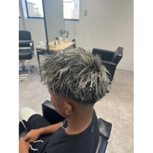 ホワイトメッシュツイスト | BOOST men's hair salon